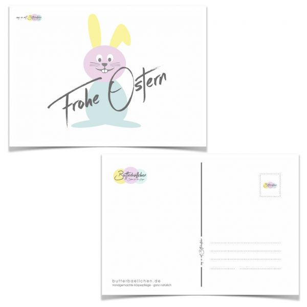Butterbaellchen Karte Frohe Ostern